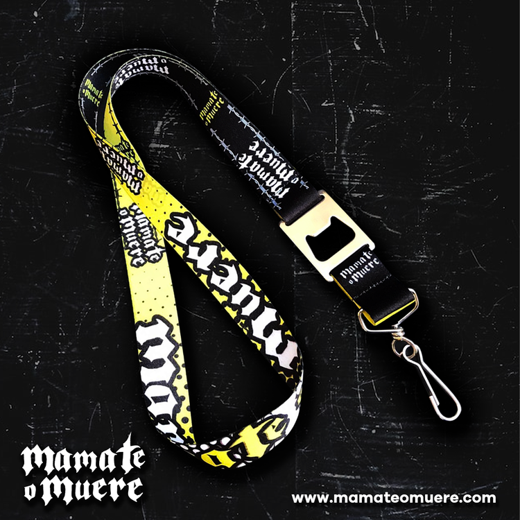 Lanyard - Negro/amarillo